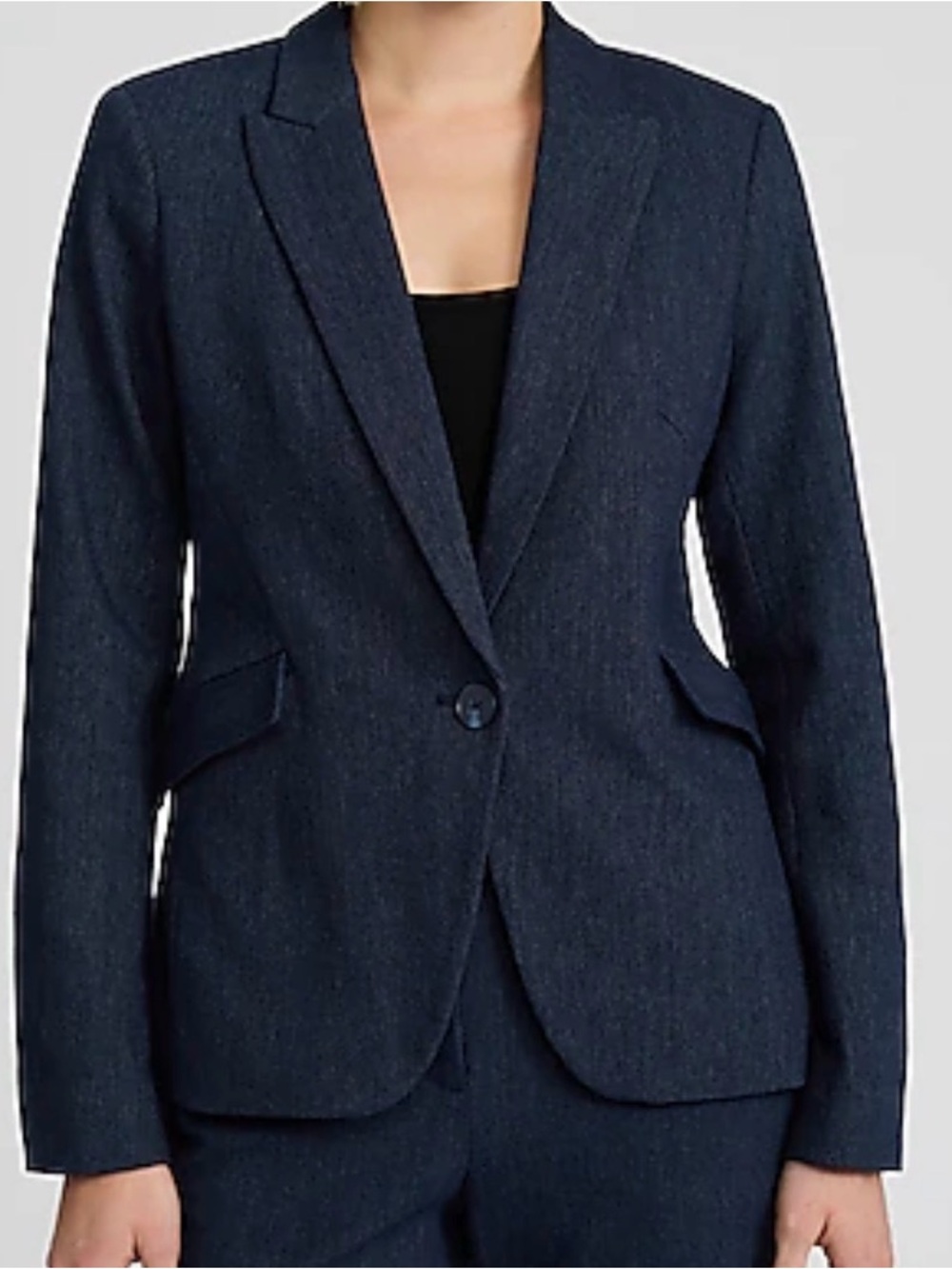 Express Women Blazer - Denim like texture